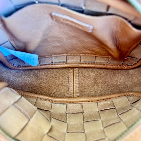 Madewell Transport Camera Bag Woven Edition Tan Leather crossbody - Picture 5 of 8